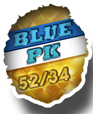 etiqueta de producto Blue PK