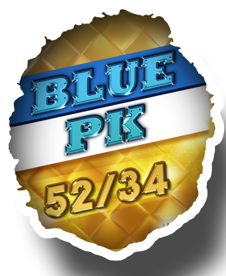 etiqueta de producto Blue PK